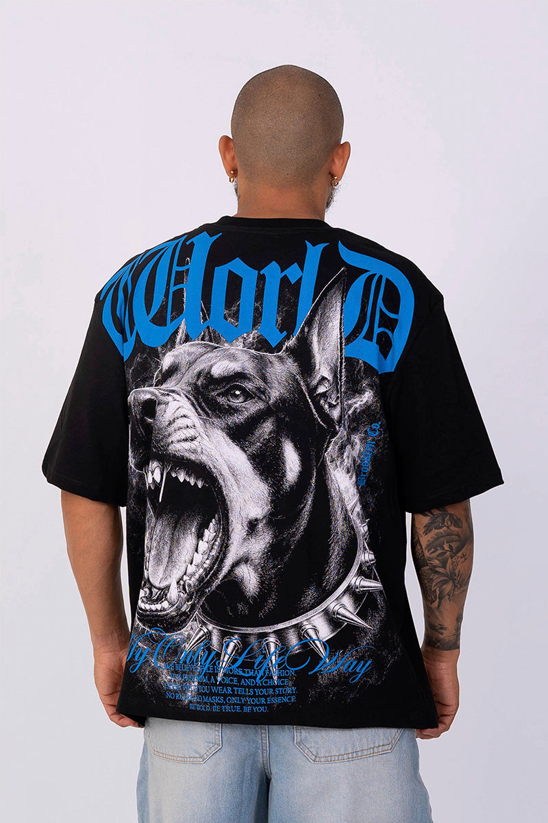 Camiseta oversize believe dog