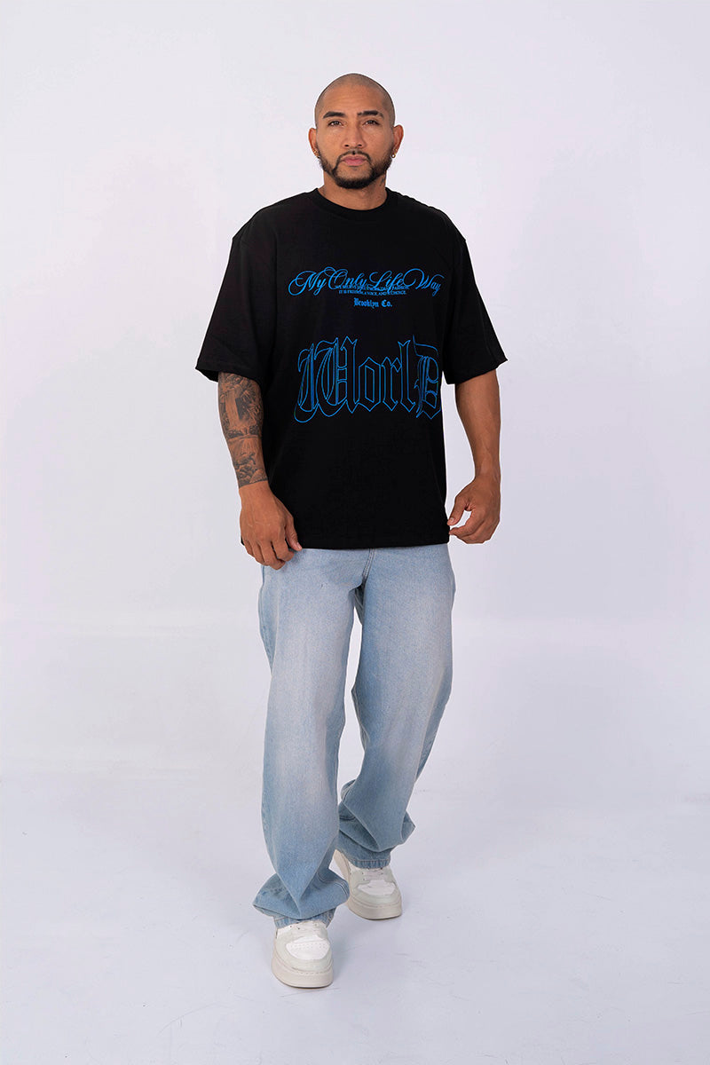Camiseta oversize believe dog