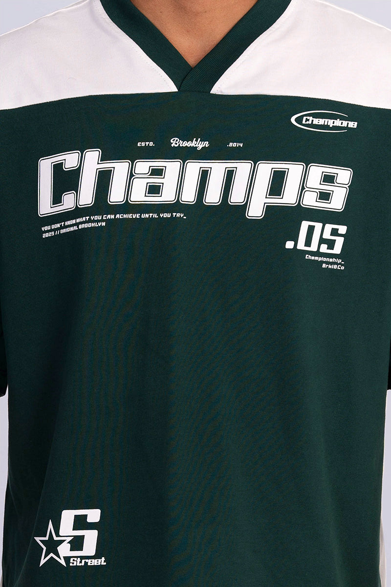 Camiseta boxy fit champs