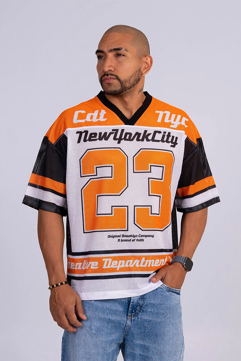 Camiseta oversize malla new york