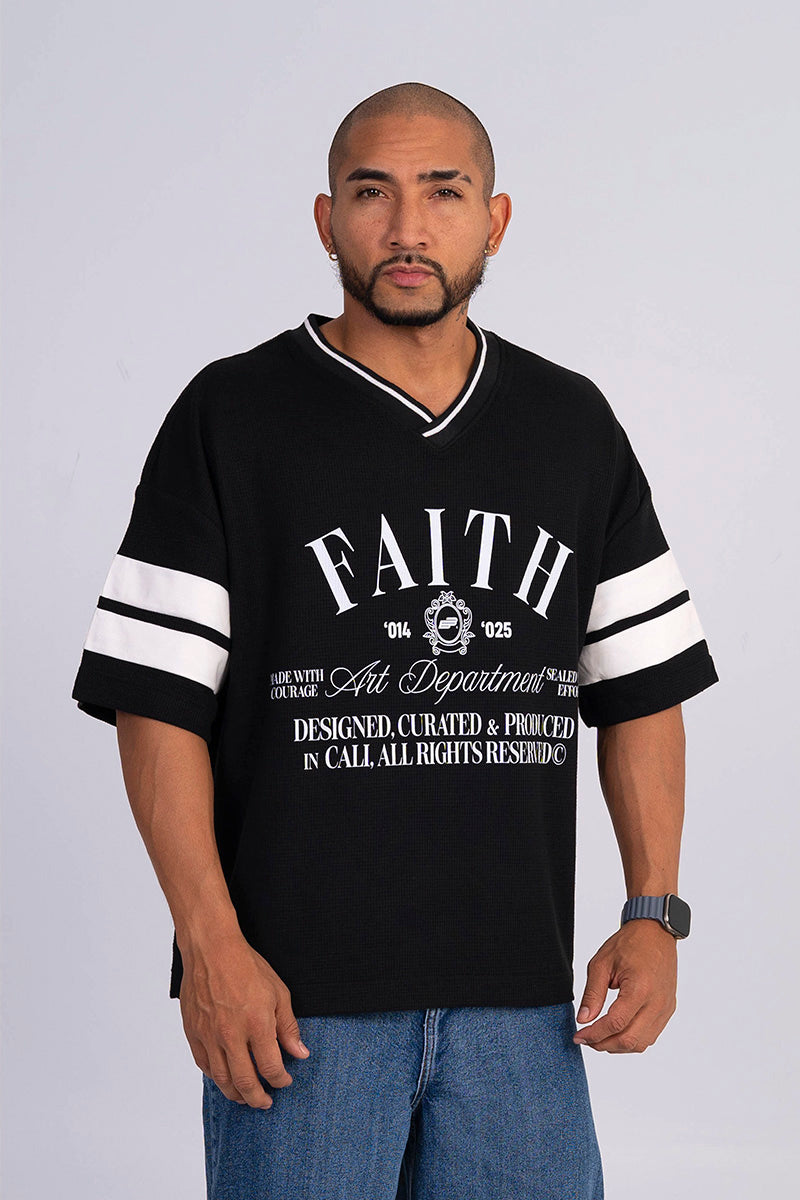 Camiseta boxy fit textura art