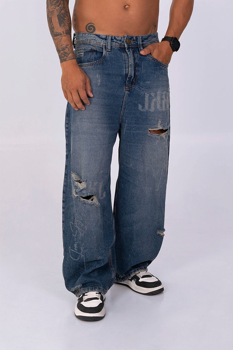 Jean moda ancho retro