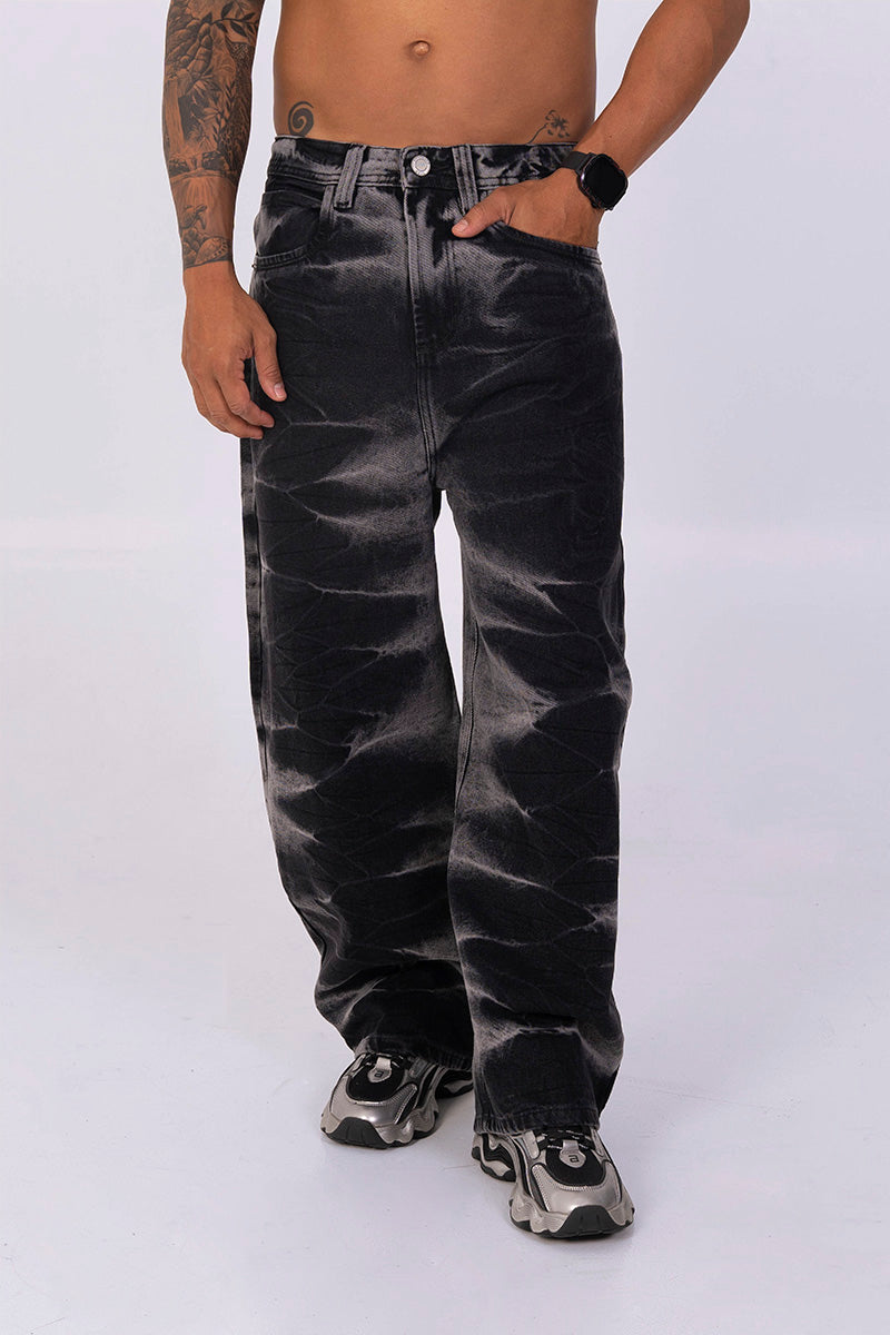 Jean moda ancho shadoe wash