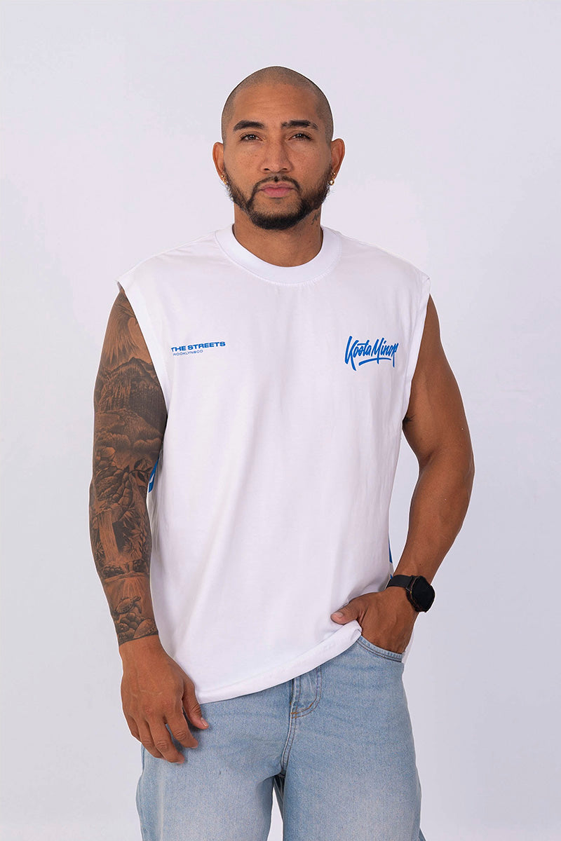 Camisilla oversize estampada streets