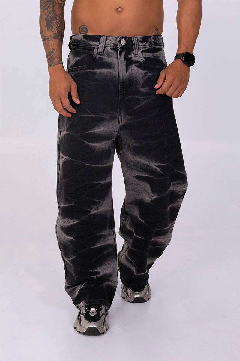 Jean moda ancho shadoe wash