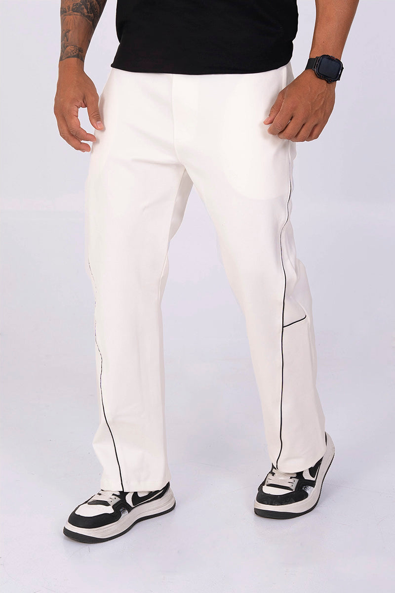 Pantalón marsellesa corte blanco