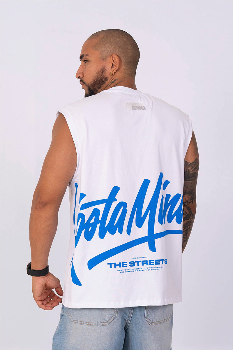 Camisilla oversize estampada streets