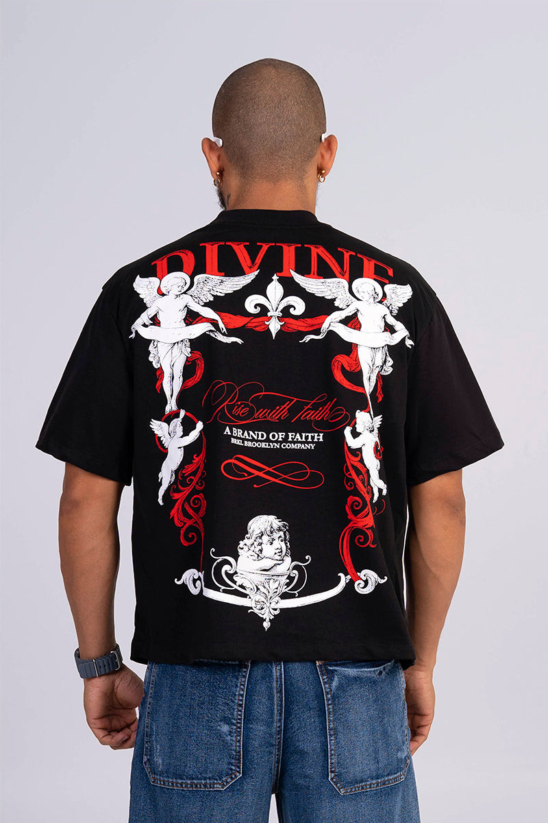 Camiseta boxy fit royal