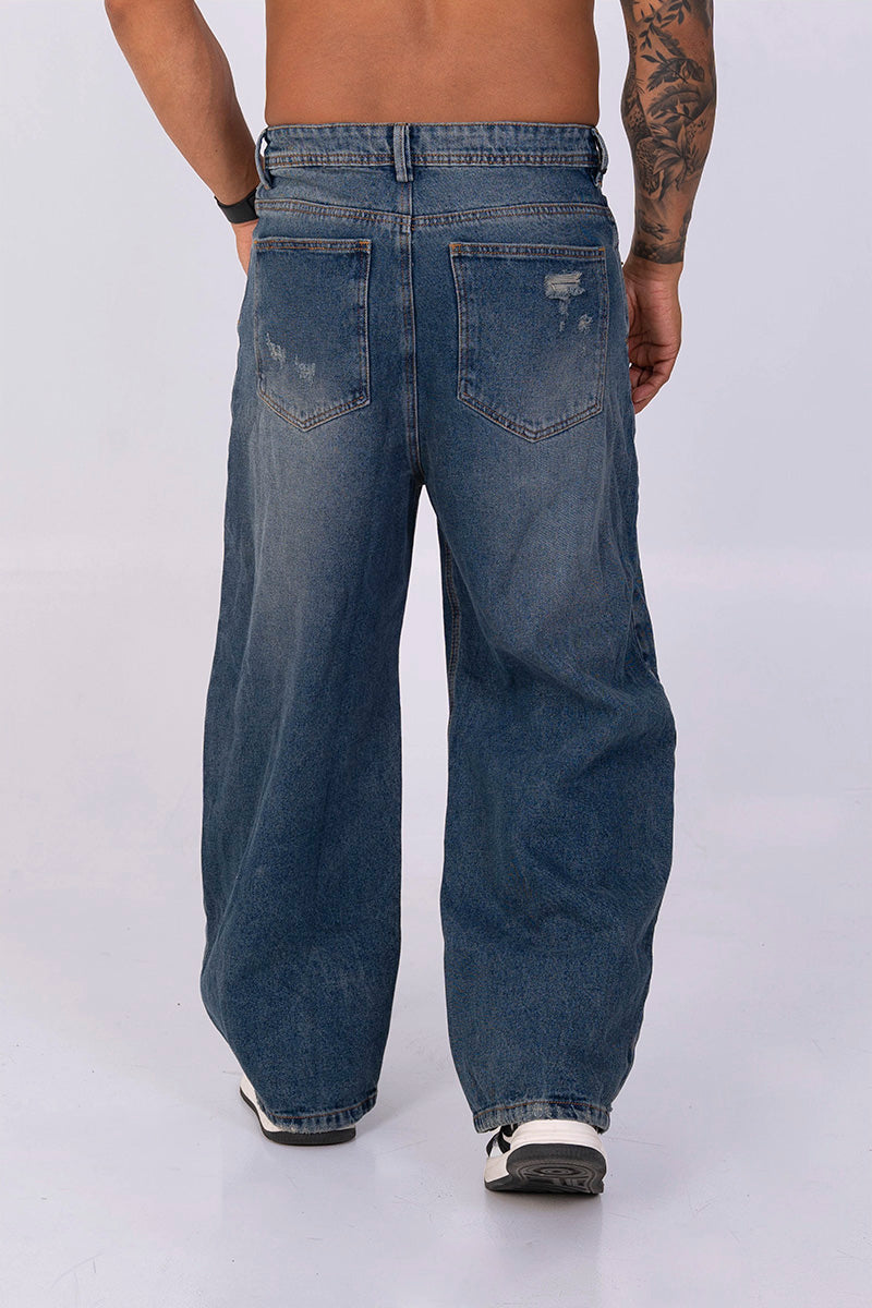 Jean moda ancho retro