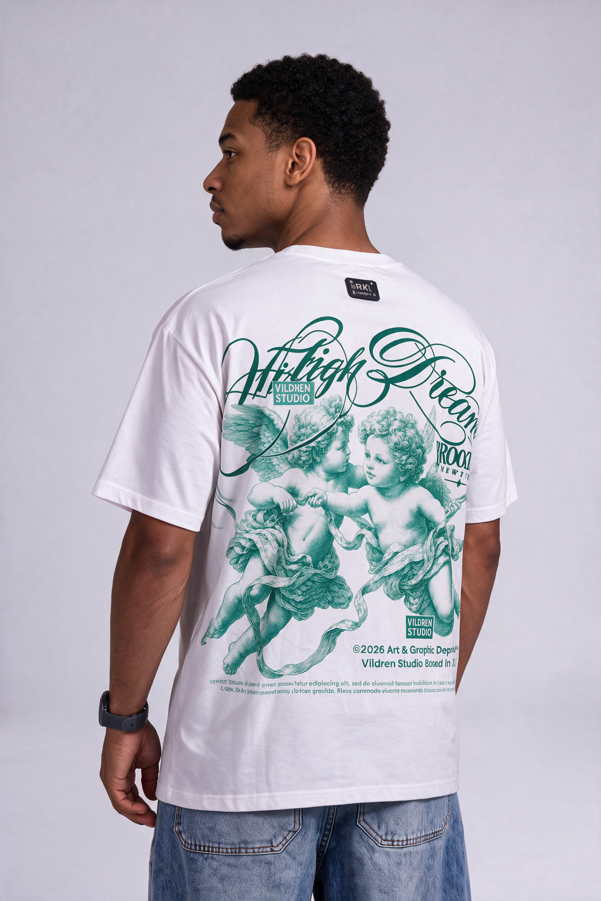 Camiseta algodón estampado graphic