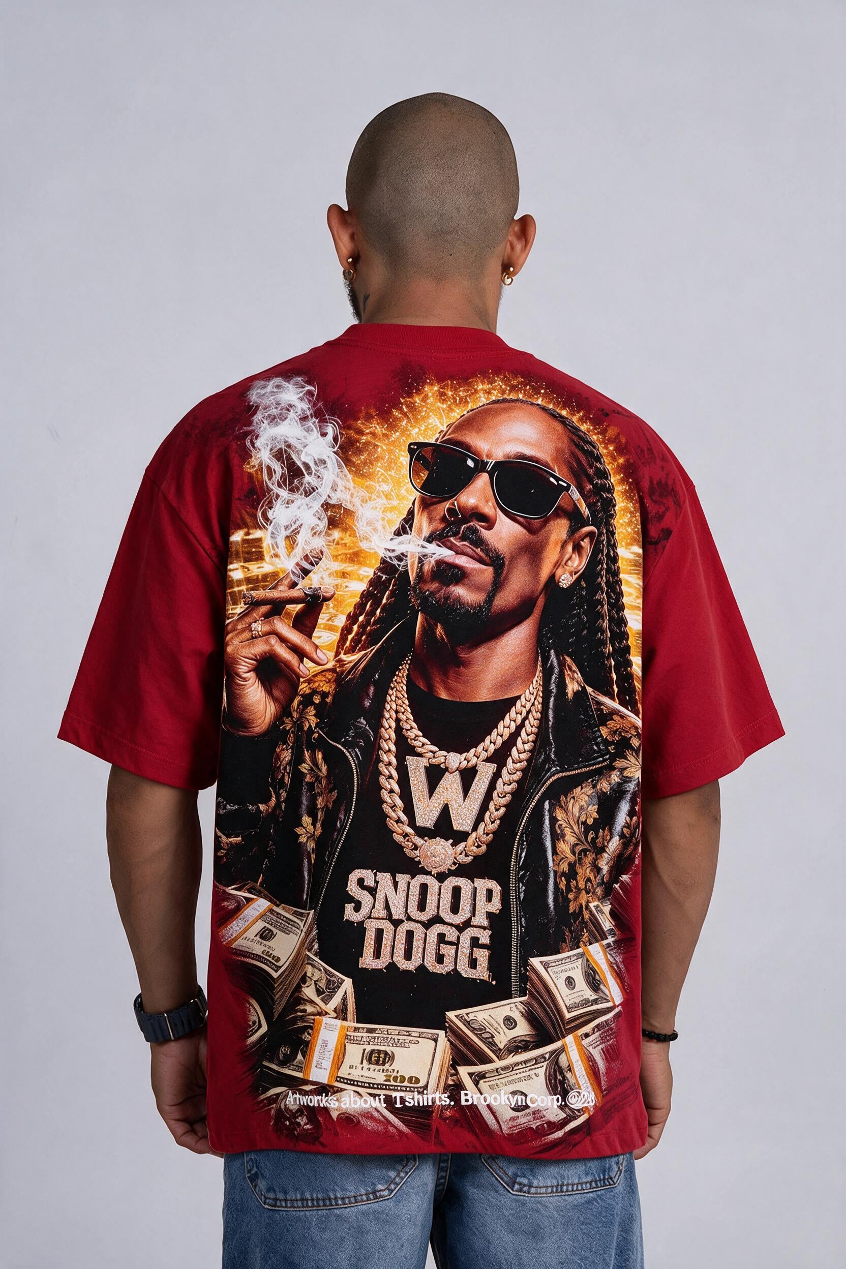 Camiseta oversize snoop dog
