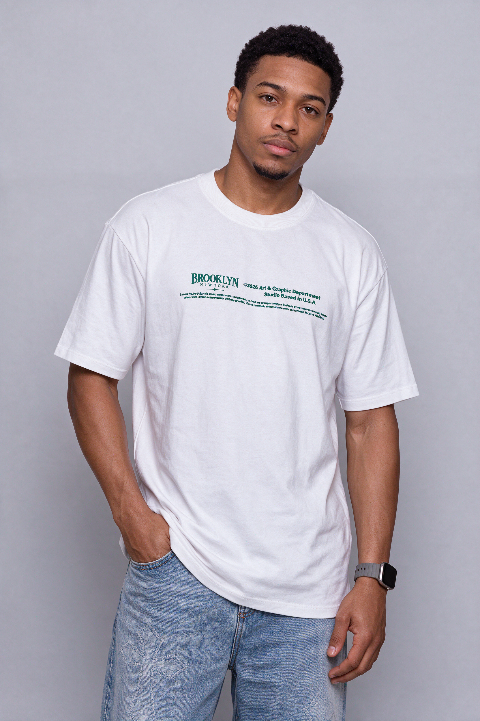 Camiseta algodón estampado graphic