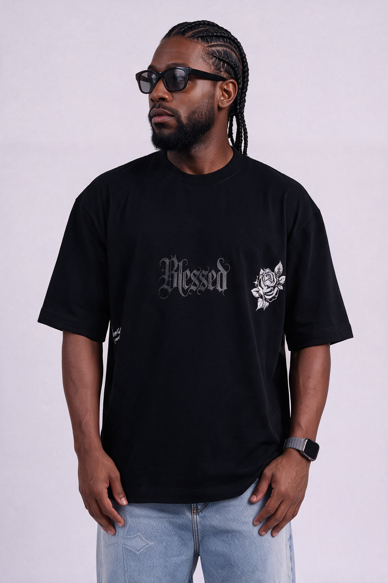 Camiseta algodón oversize blessed