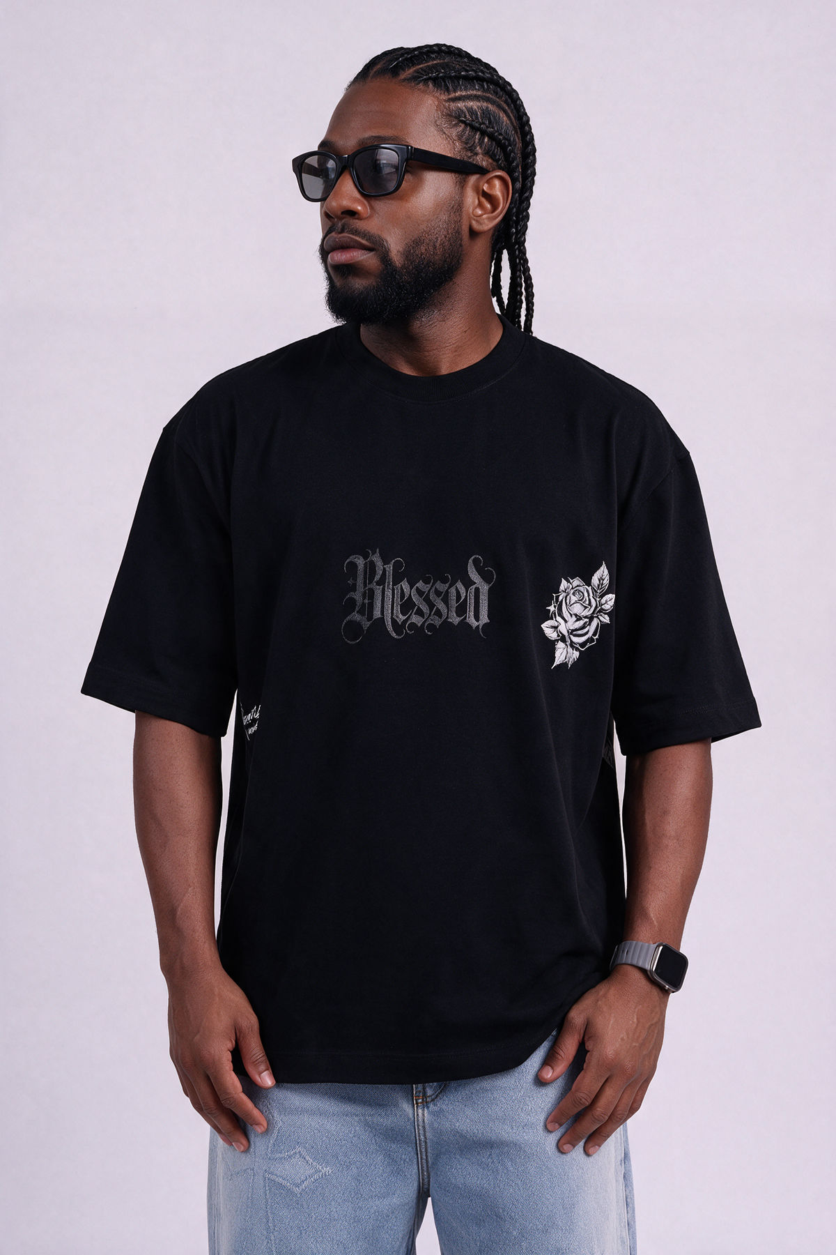 Camiseta algodón oversize blessed
