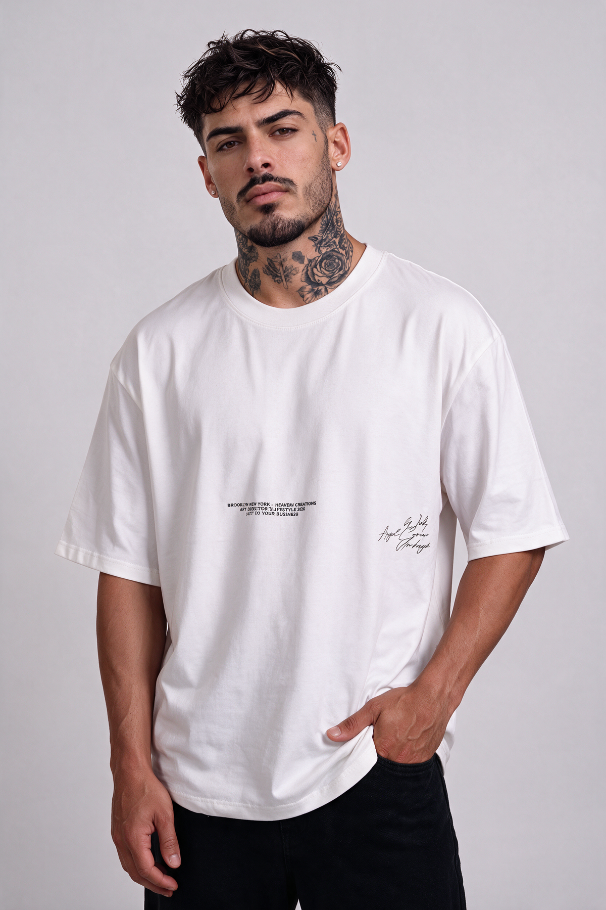 Camiseta algodón oversize connection