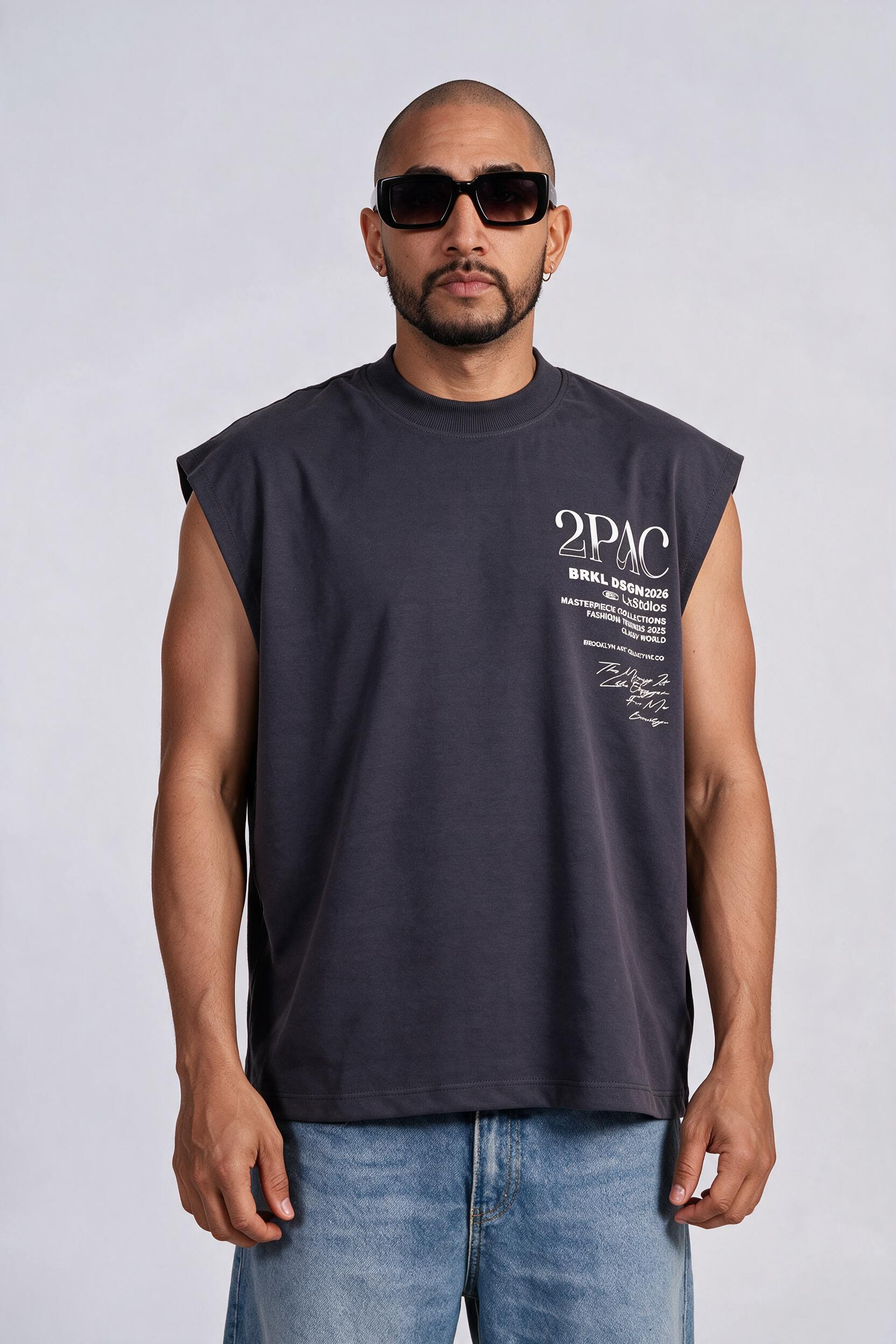 Camisilla oversize 2pac