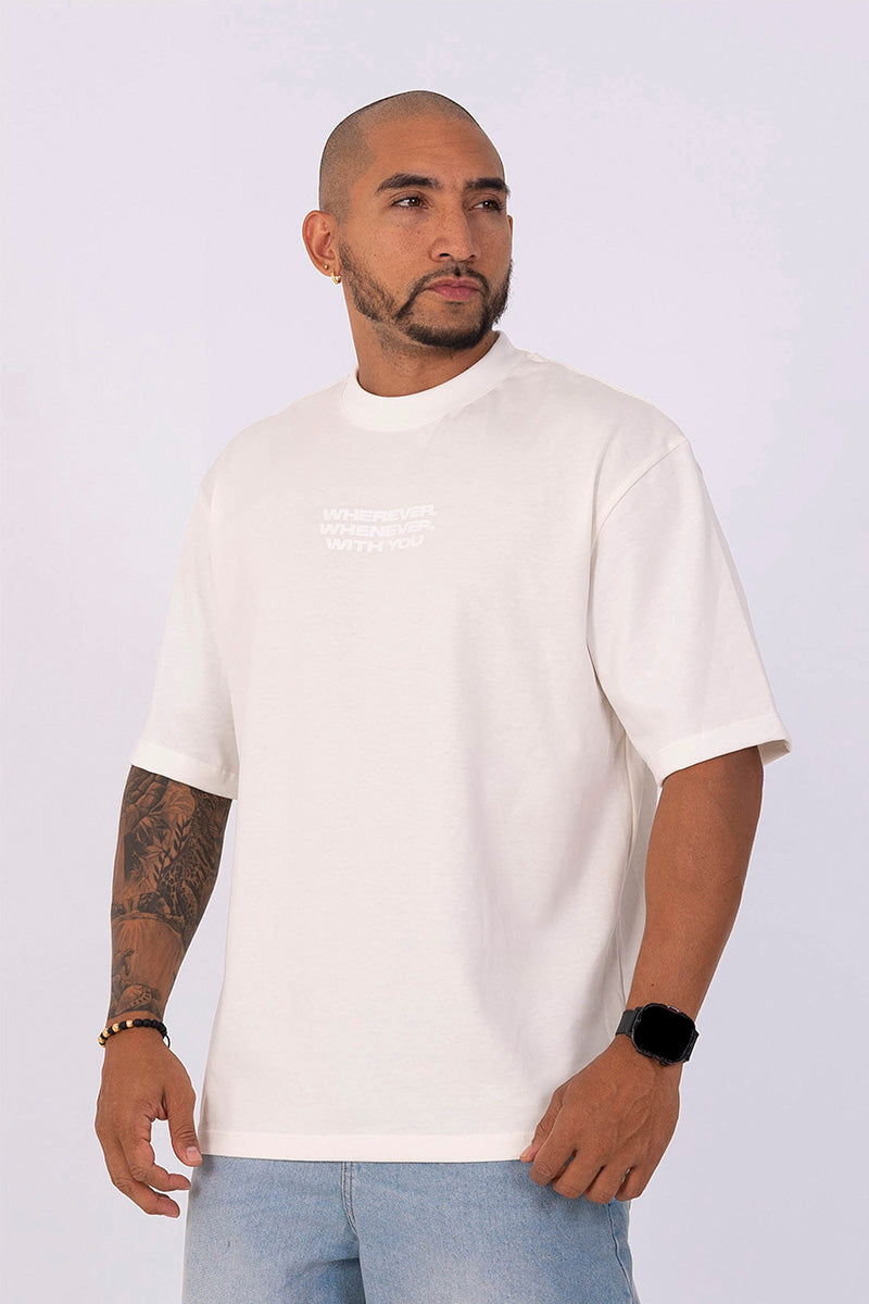 Camiseta oversize wherever