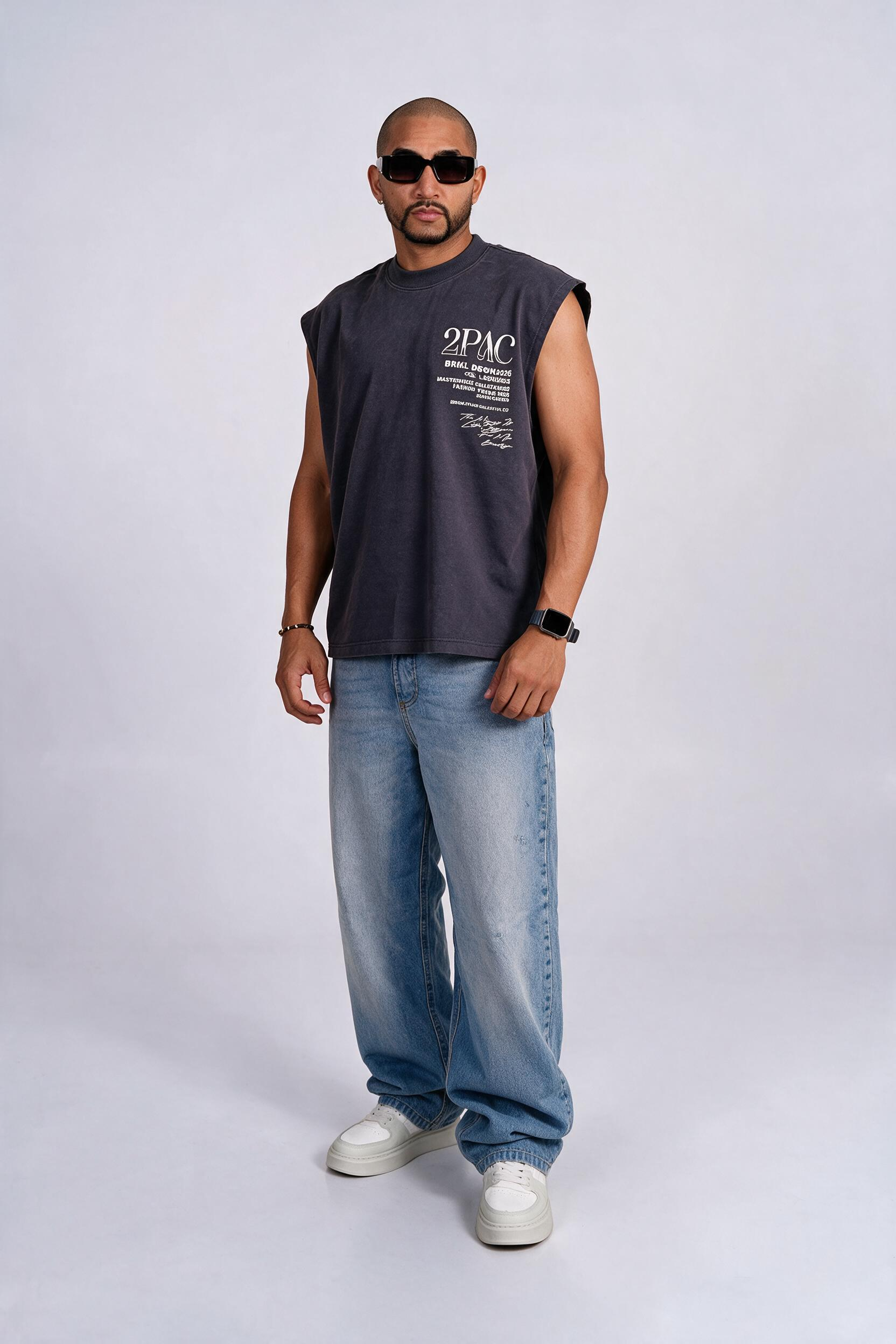 Camisilla oversize 2pac