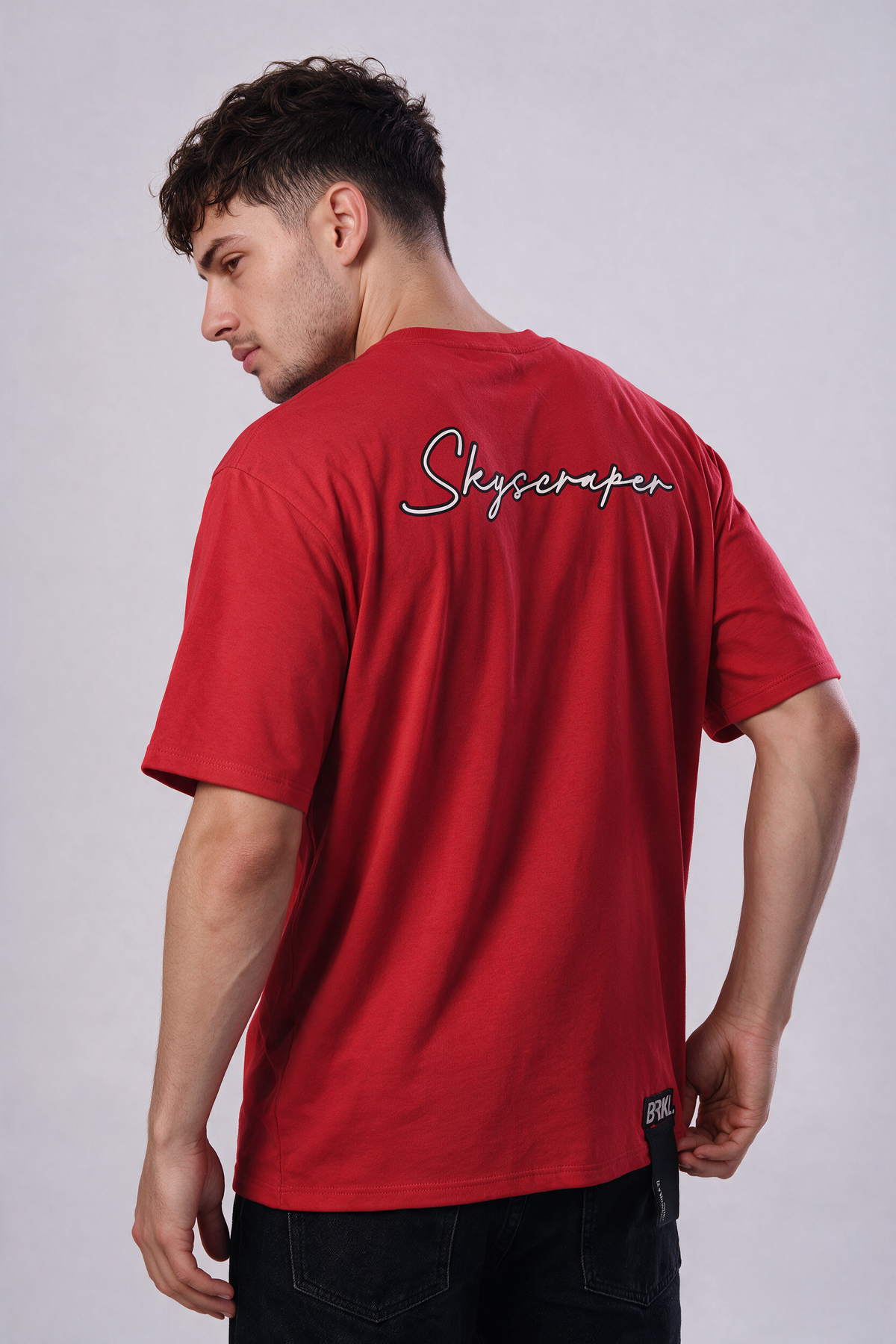 Camiseta oversize estampada skyscraper