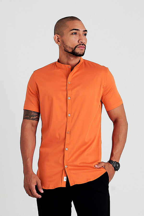 Camisa básica naranja