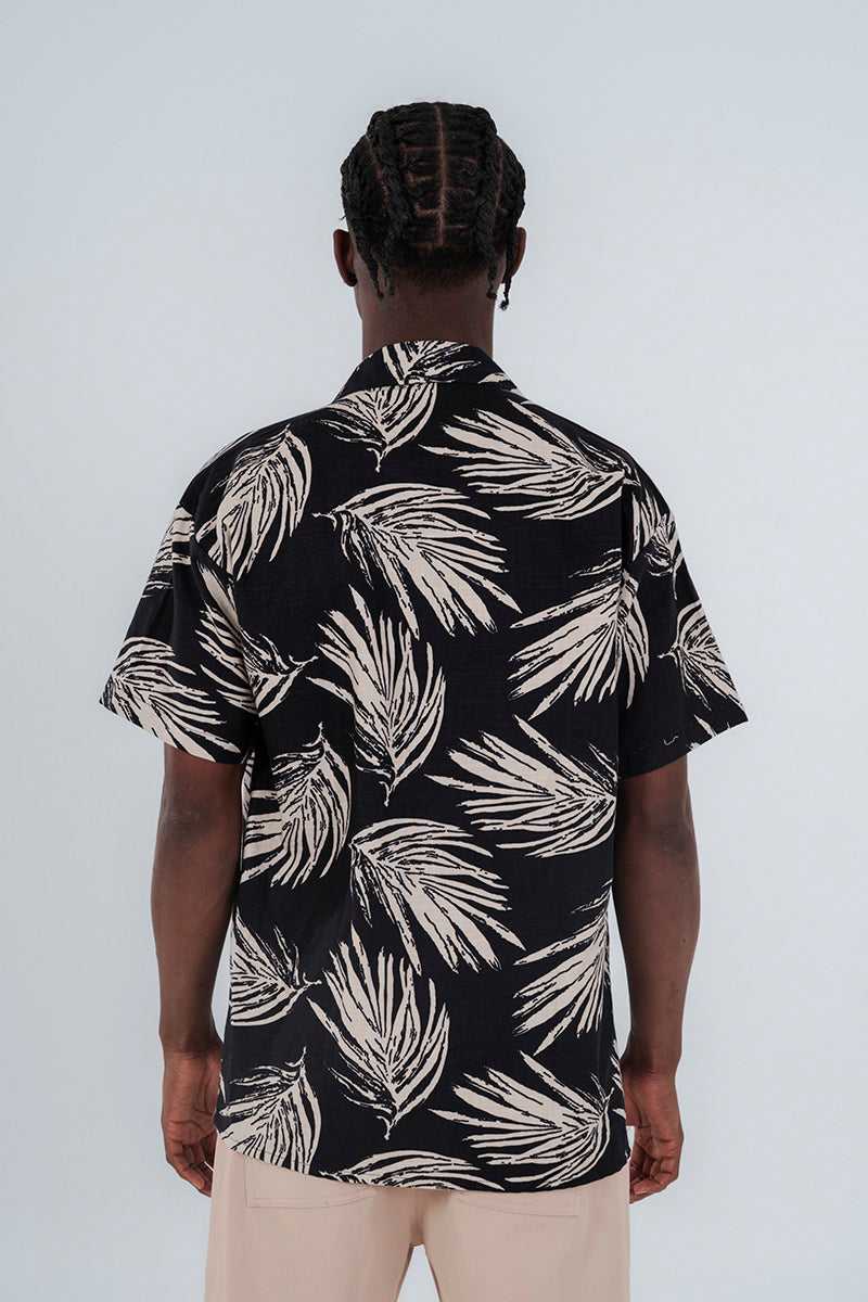 Camisa moda hoja hueso