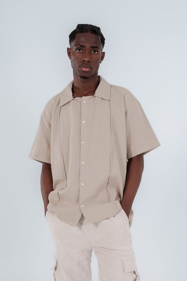 Camisa textura muralla caqui