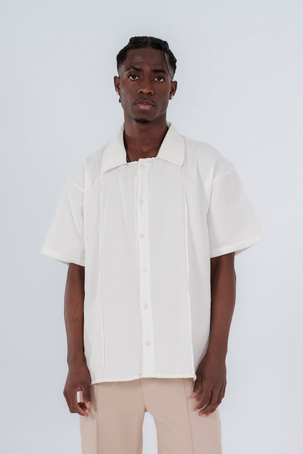 Camisa textura muralla hueso