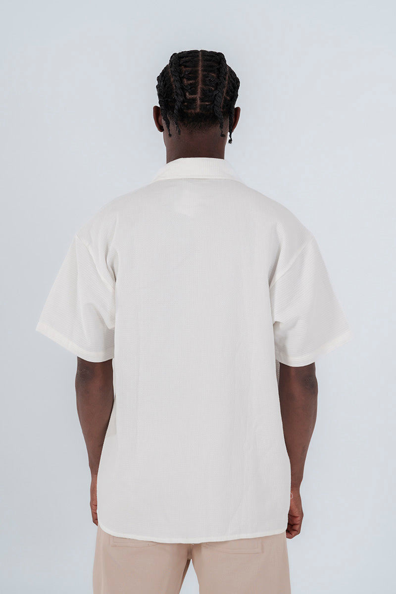 Camisa textura muralla hueso
