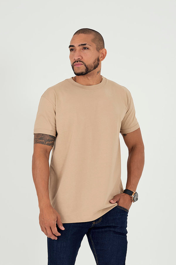 Camiseta regular basica cmt khaki