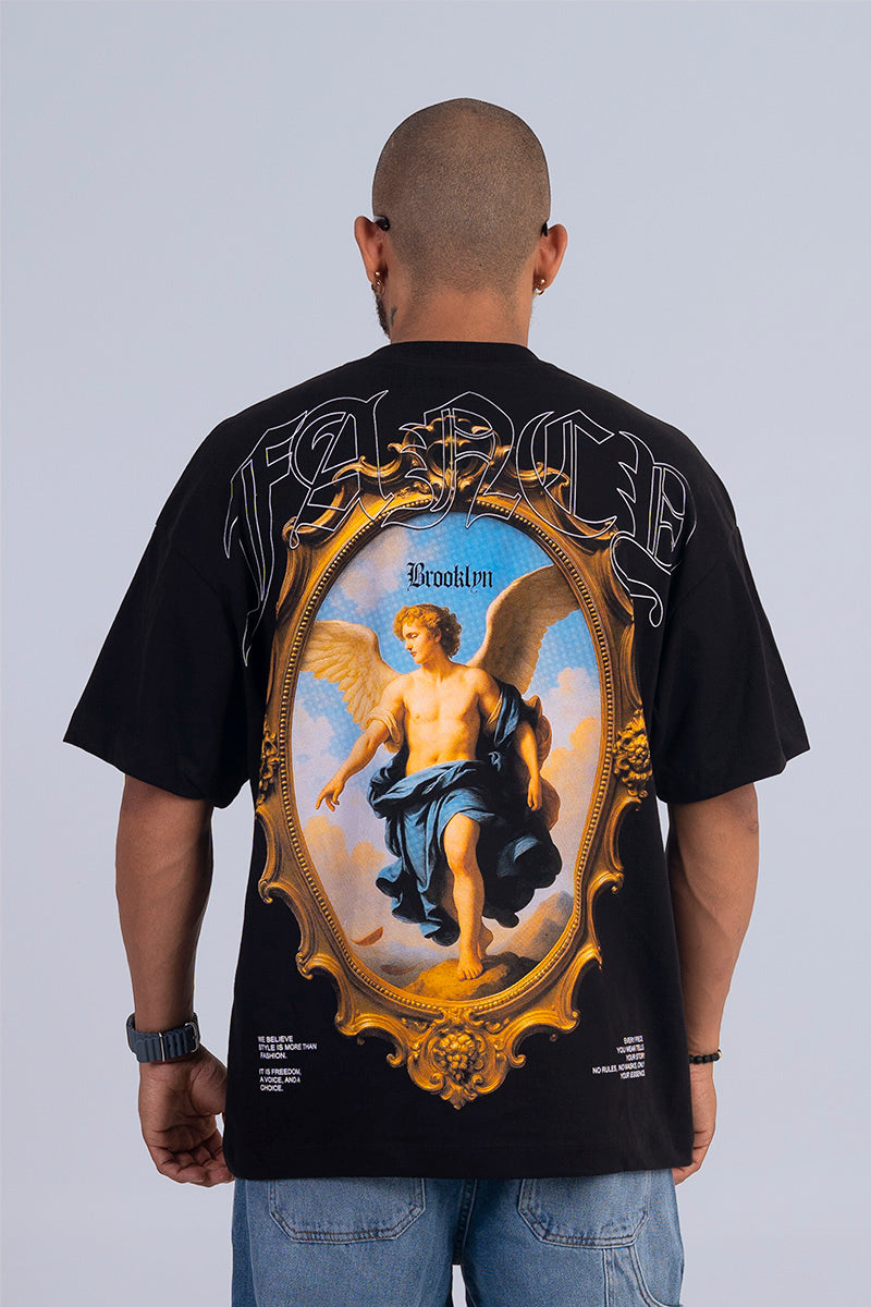 Camiseta oversize ángel urbano