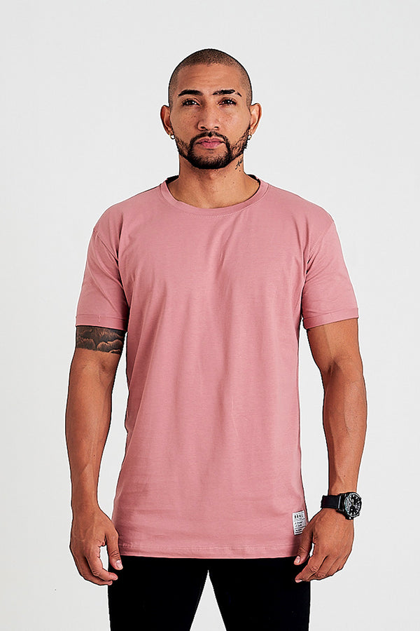 Camiseta básica rosa