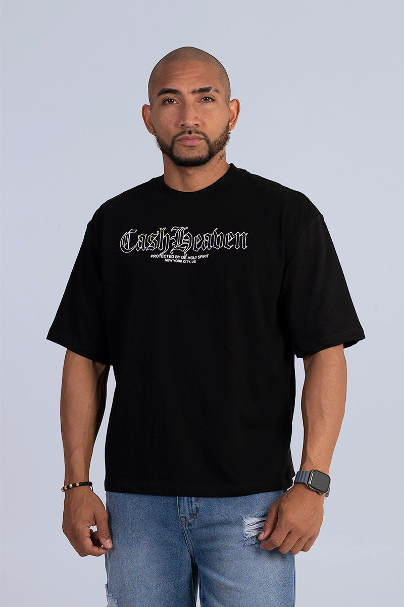 Camiseta boxy fit cash angels