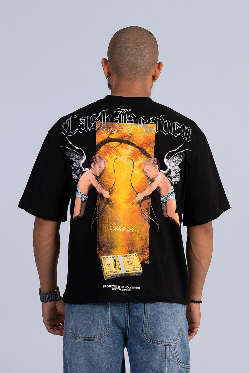 Camiseta boxy fit cash angels