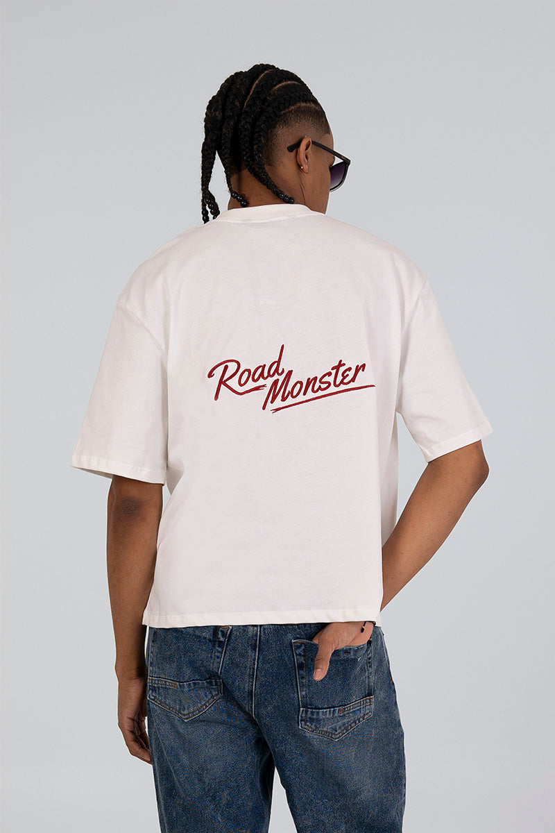 Camiseta boxy fit monster