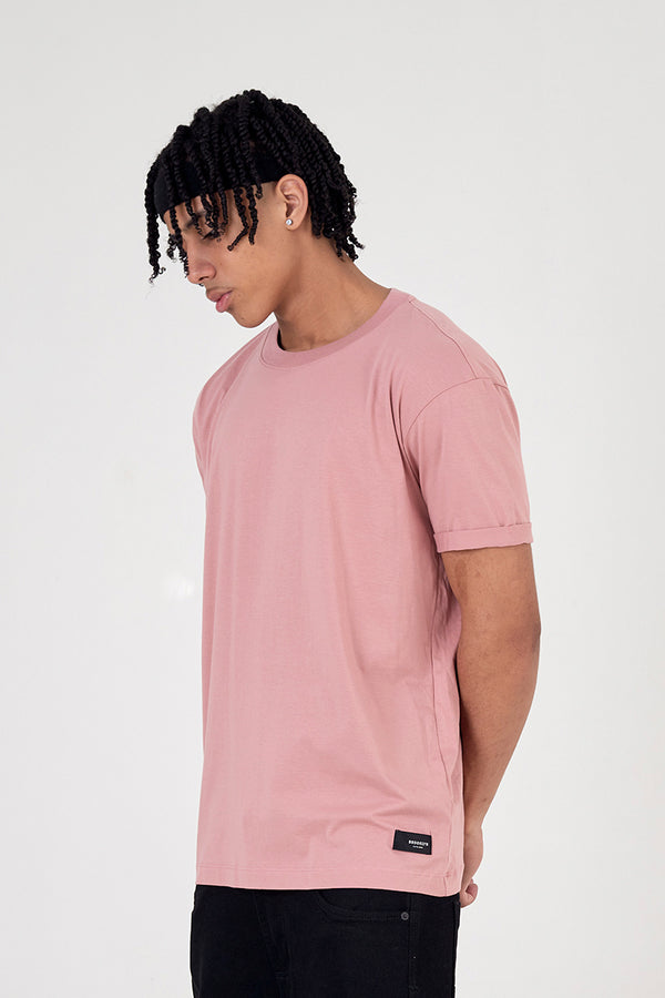 Camiseta regular básica cmt palo rosa