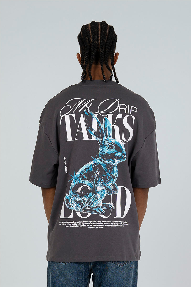Camiseta oversize drip talks