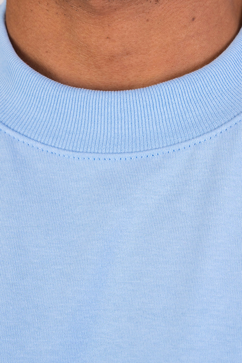 Camiseta oversize azul cielo