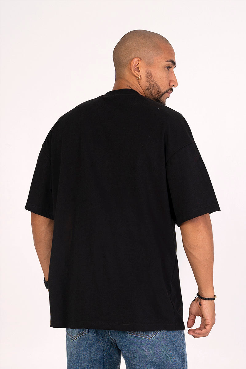 Camiseta oversize negro carbón