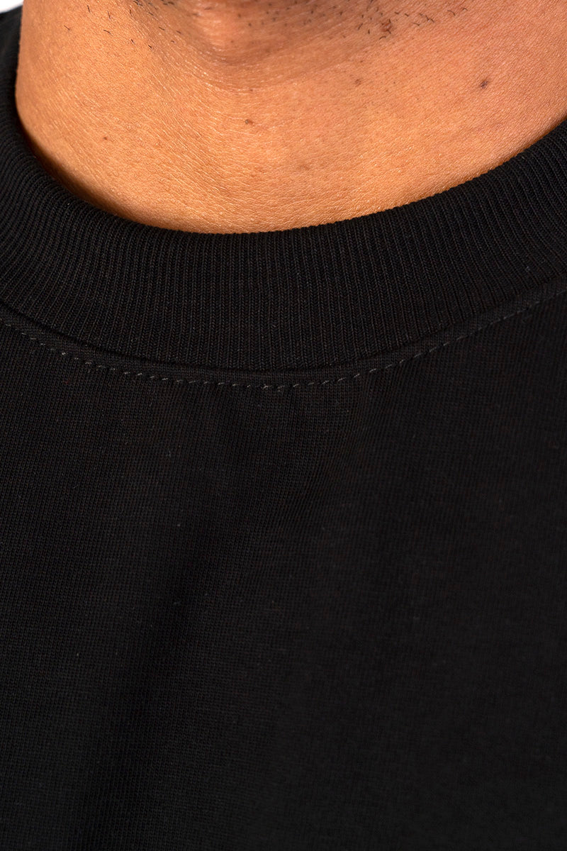 Camiseta oversize negro carbón