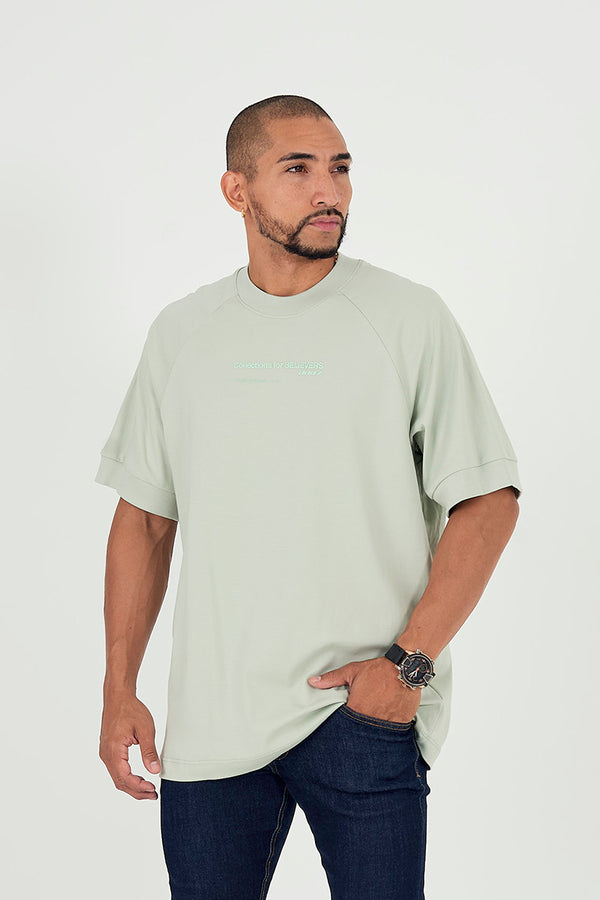 Camiseta oversize 0087 menta