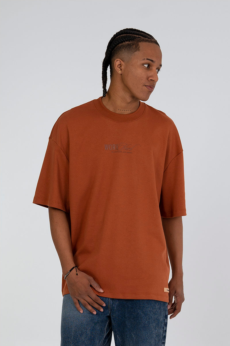 Camiseta oversize work hard