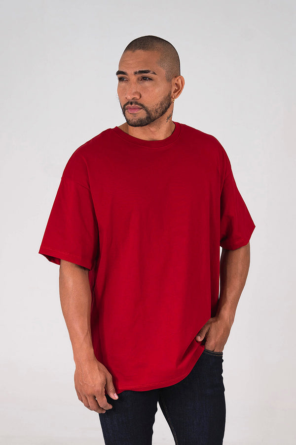 Camiseta oversize rojo