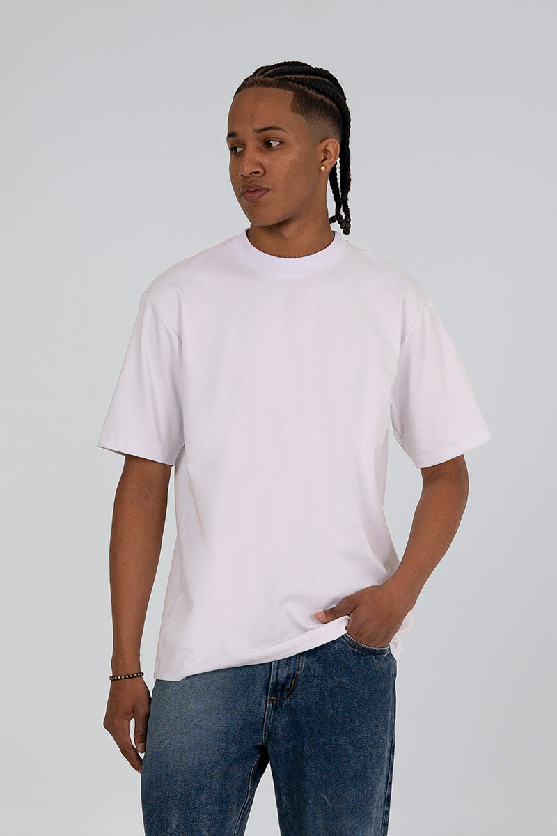 Camiseta básica blanca relaxed 300gr