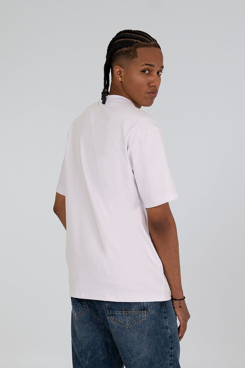 Camiseta básica blanca relaxed 300gr