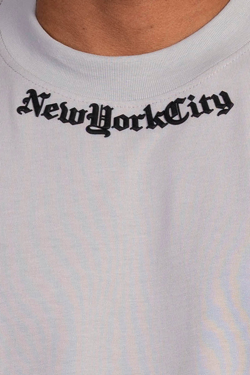 Camiseta boxy fit algodón york gray