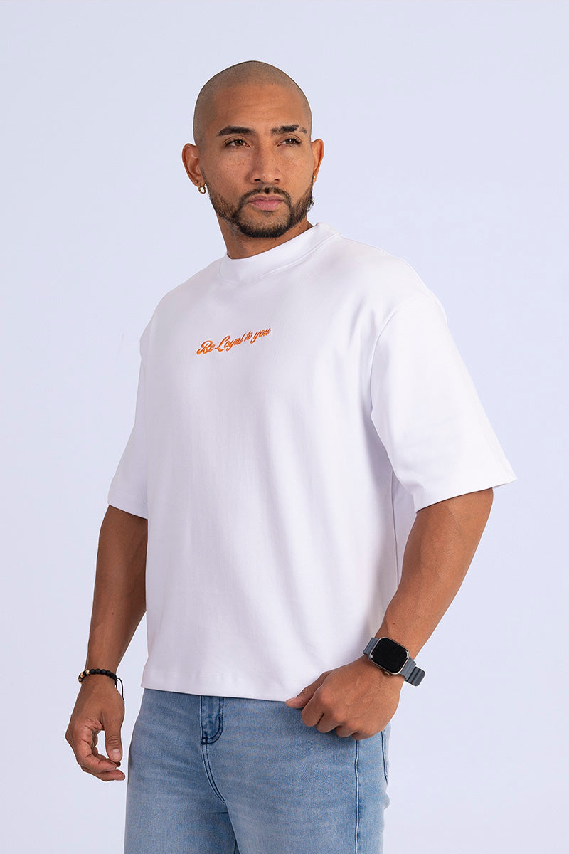 Camiseta boxy fit be loyal