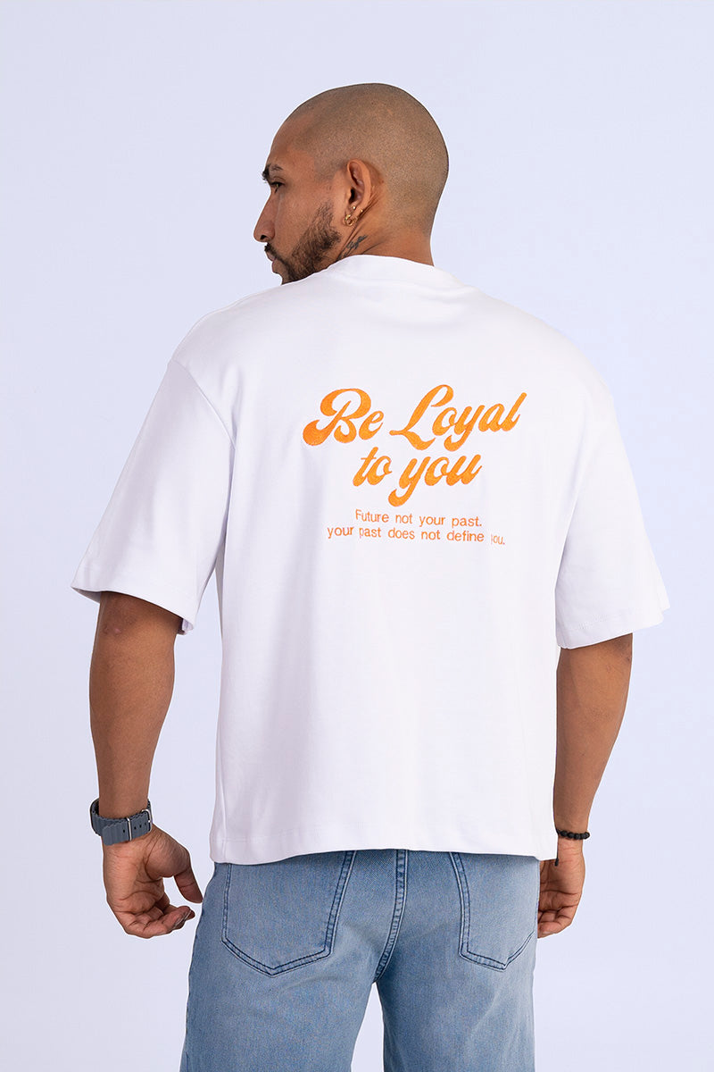 Camiseta boxy fit be loyal