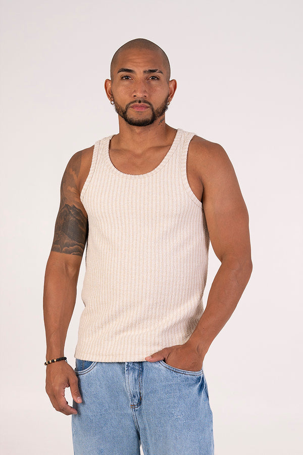 Camisilla textura rayas