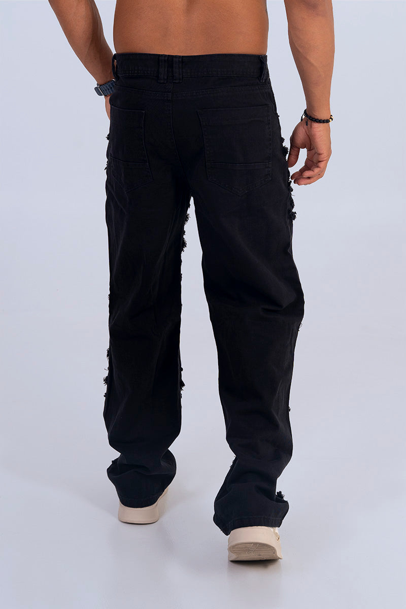 Jean ancho ripplex black