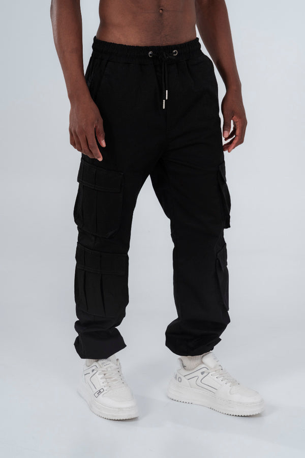 Jogger moda camuflado negro
